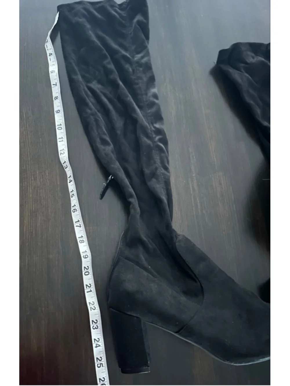 Women's Fashion Nova Black Over the Knee Boots Size 10